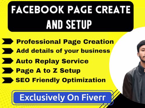 I will do Facebook page creation, business page setup, page cre…