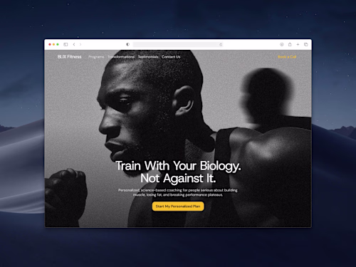Blix Fitness - High Converting Landing Page