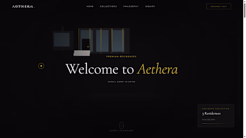 Premium real estate landing page