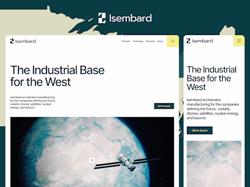 Isembard Website Strategy, Design & Framer Development 