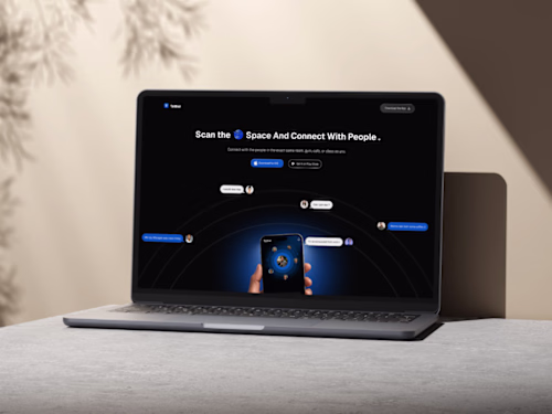 Tethxr Mobile App Landing Page Redesign