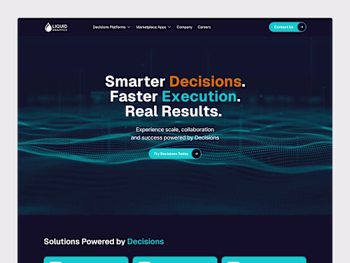 Liquid Analytics - Framer Website Development