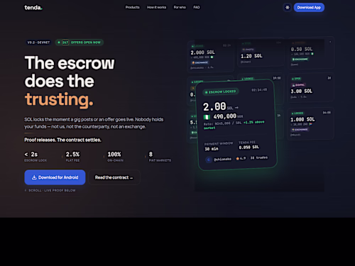 Trustless mobile-first micro-task gig and