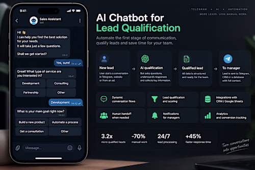 AI Lead Qualification Chatbot

I built