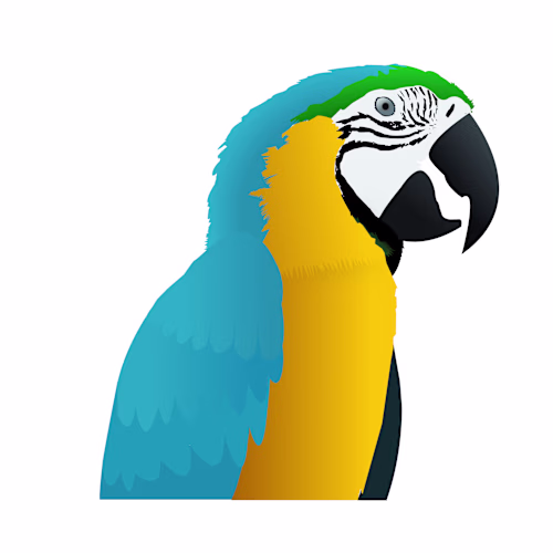 Image Tracing Macaw Parrot