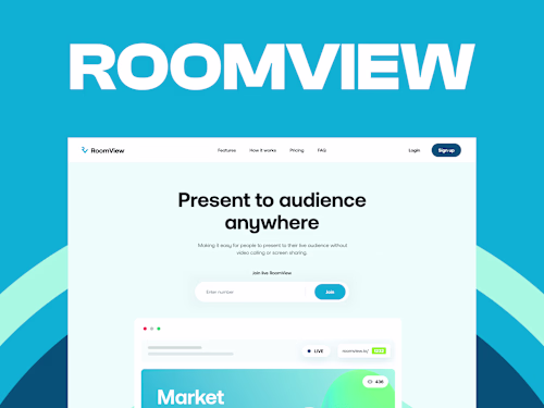 RoomView.io — SaaS Website & Web App UI/UX Redesign