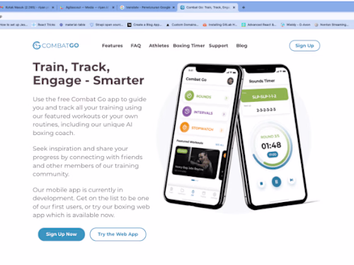 Landing Page Combat Go