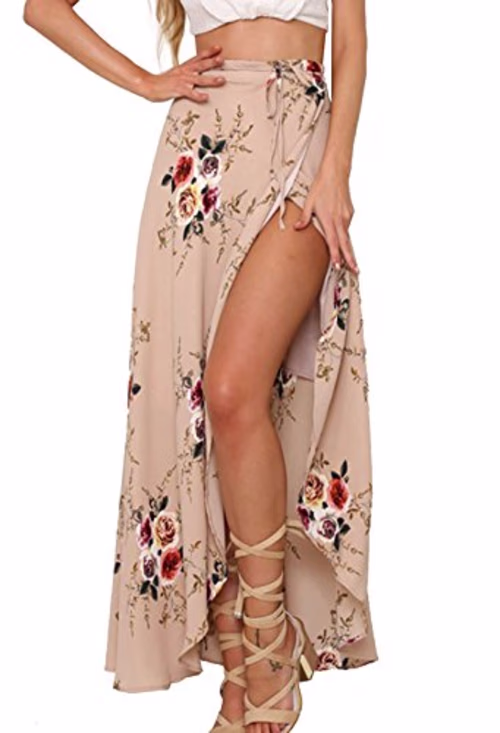 Yonala Womens Boho Floral Tie-Up Waist Summer Beach Wrap