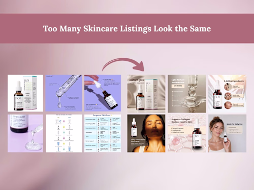 A skincare listing redesign focused