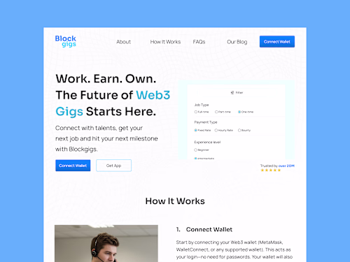 Website Development for a Web3 Freelance Marketplace