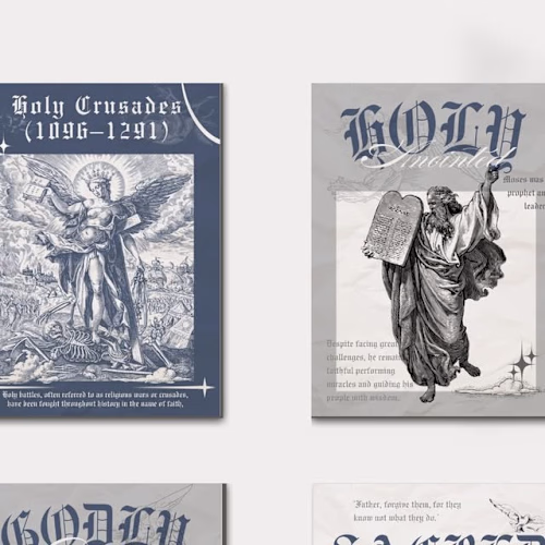 "Bringing Faith to Art: My Holy-Themed Wall Art Poster Mockups ✨