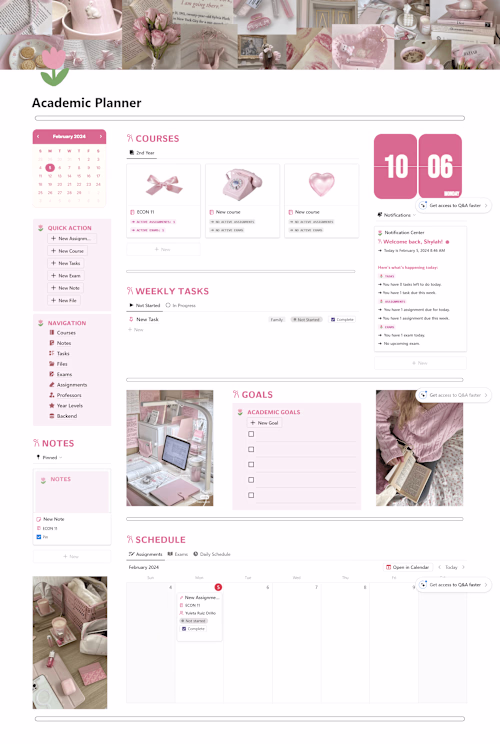 Bespoke Academic Planner