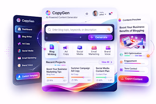 AI Powered content generator for