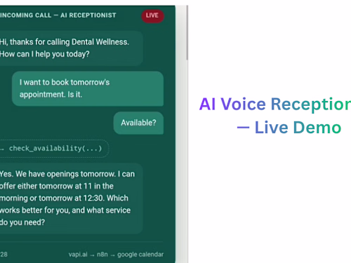 AI Voice Receptionist for Dental Clinics