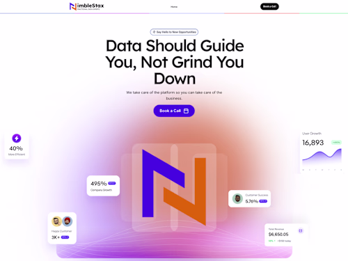 Framer Website for Data Consulting - NimbleStax