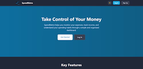 SpendMetra | Finance Tracker with