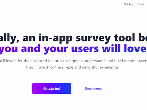 1Flow - A Better In-App Survey Tool