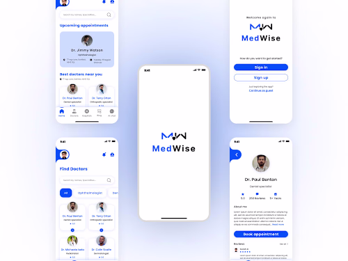 MedWise app - UI UX design