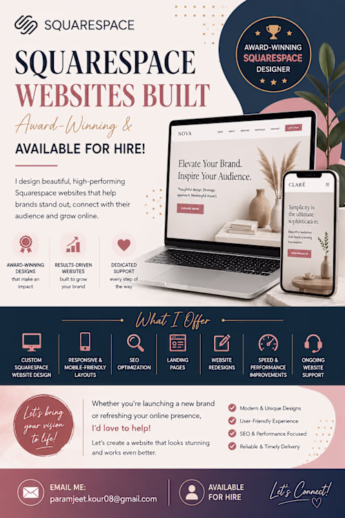 Squarespace Website Designer & SEO
