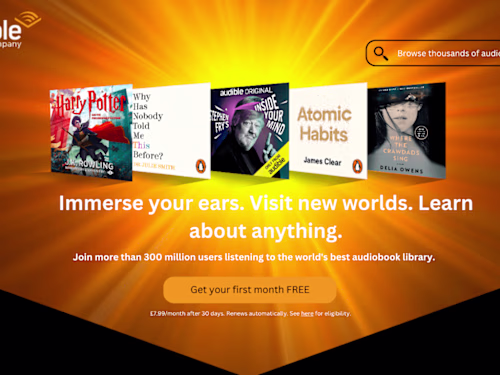 Spec Work -Audible Landing Page