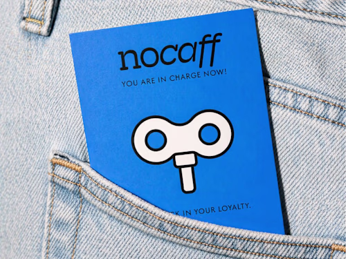 Decaffeinated Coffee Branding: no caffeine.