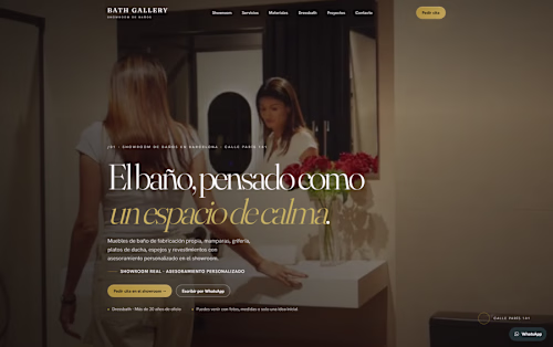 Showroom Lead Capture & Visual Portfolio Experience