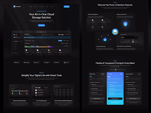 Aerobox Cloud Storage UI Design