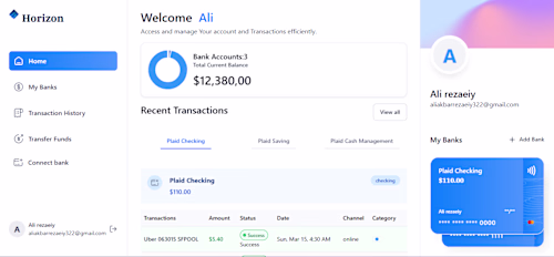 Horizon: Full-Stack Fintech SaaS &