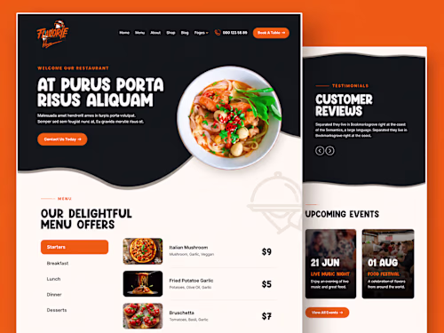 Clickfunnel 2.0 Landing Page Design for Flavorie House Resta...