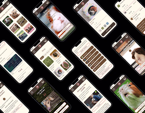 Los Angeles Guinea Pig Rescue Website Redesign on Behance