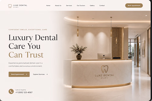 Luxe Dental Clinic — WordPress Website Design