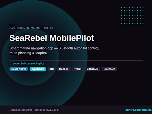 SeaRebel MobilePilot — Smart Marine Navigation App (iOS)