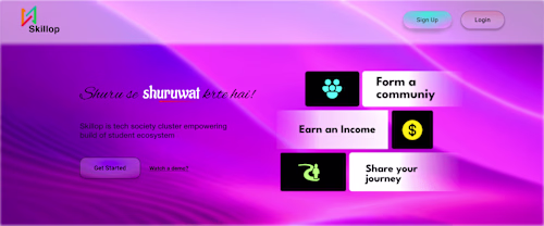 website homepage design