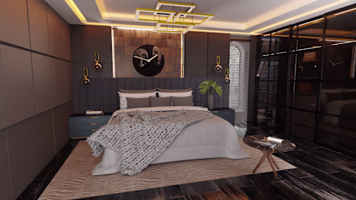 a luxury bedroom