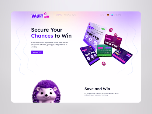 VaultWin — Web3 Product & Brand Design