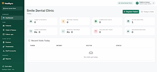 HealSync is a clinic management