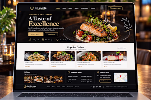 Restaurant Website Redesign — A