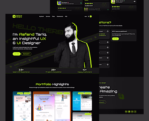 Portfolio Website UX UI Designer