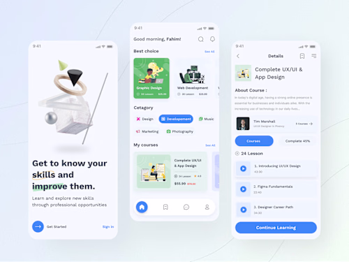 E-Learning Mobile App on Behance