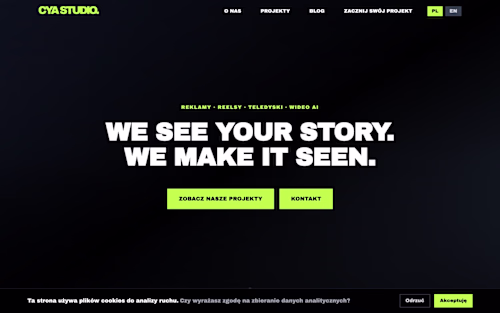 CYA Studio - Video Production Agency Website