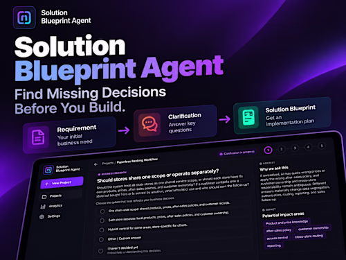 I built Solution Blueprint Agent