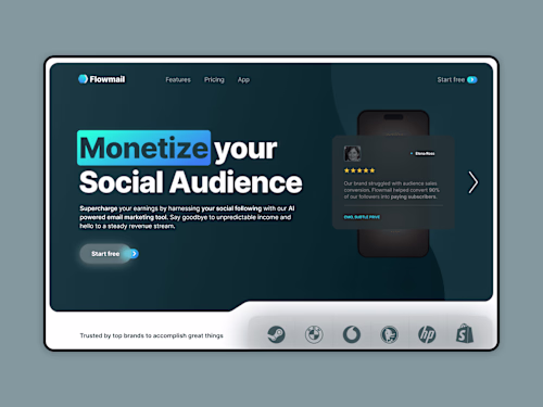 Flowmail - AI Email Marketing SAAS Website