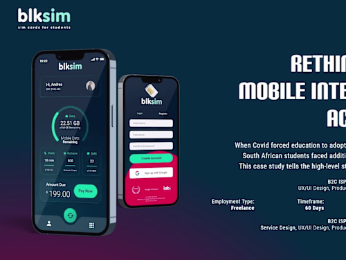 BlkSim 4G Mobile App : Student Internet Access