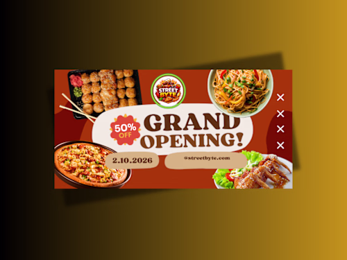banner design for a restaurant