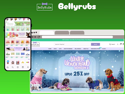 Bellyrubs Shopify Storefront Design and Development