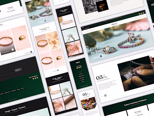 Hira's Gem & Jewellery Website - Framer