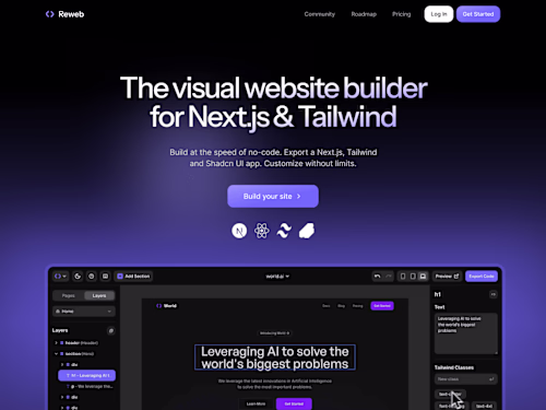 Reweb.so Clone – Built with Framer