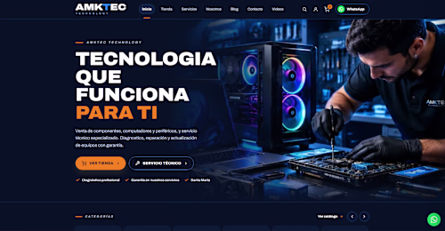 AMKTEC Technology — E-commerce Website