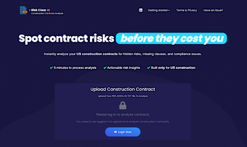RiskClearAI - AI-Powered Contract Review
