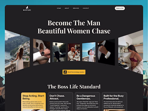 Boss Life: Premium Branding and Website Redesign